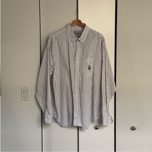 Carhartt WIP Black and White Striped Casual Shirt